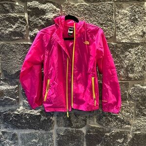 Girls north face rain jacket size large 14/16 like new condition